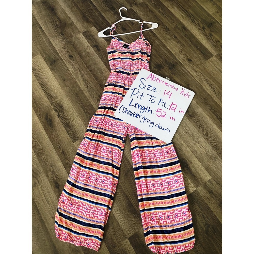 ABERCROMBIE Kids Pink Boho Jumpsuit - Picture 5 of 6